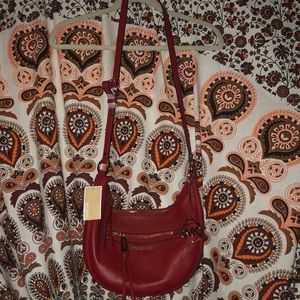 Red leather Michael Kors Purse